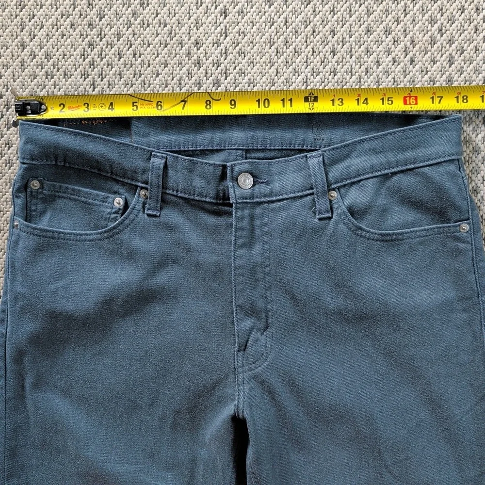 LEVIS 511 Jeans Mens 36x32 (36x25) Slim Straight Warm Blue Slate Stretch Denim
